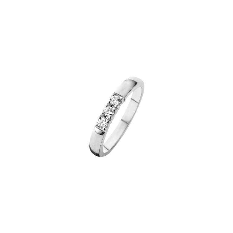 witgoud alliance ring met diamant Schaap en Citroen Diamonds - #2 witgoud alliance ring met diamant Schaap en Citroen Diamonds - #2