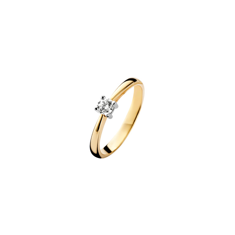 witgoud solitair ring met diamant Schaap en Citroen Diamonds - #2 witgoud solitair ring met diamant Schaap en Citroen Diamonds - #2