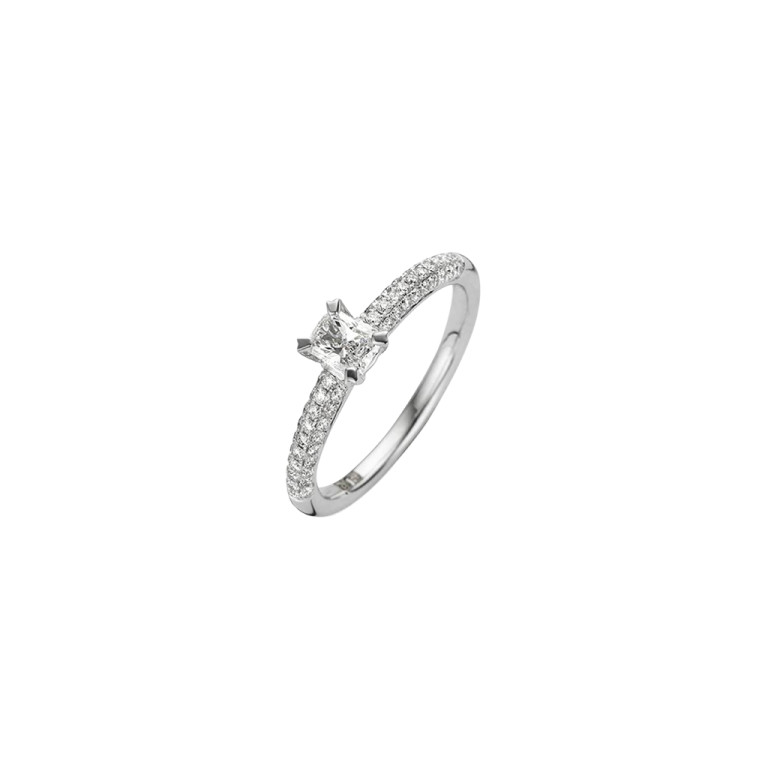 witgoud solitair ring met diamant Schaap en Citroen Diamonds - #2 witgoud solitair ring met diamant Schaap en Citroen Diamonds - #2