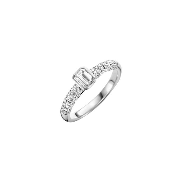 witgoud ring met diamant Schaap en Citroen Diamonds - #2 witgoud ring met diamant Schaap en Citroen Diamonds - #2