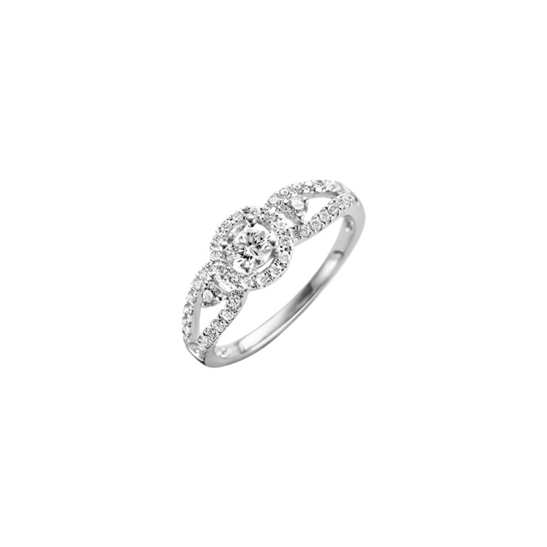 witgoud solitair ring met diamant Schaap en Citroen Diamonds - #2 witgoud solitair ring met diamant Schaap en Citroen Diamonds - #2