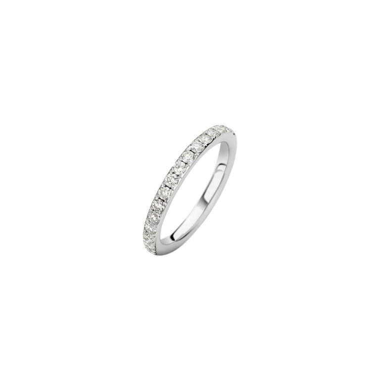 witgoud alliance ring met diamant Schaap en Citroen Diamonds - #2 witgoud alliance ring met diamant Schaap en Citroen Diamonds - #2