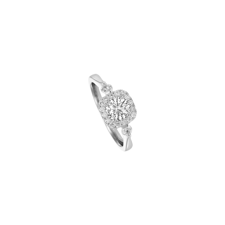 Royal Asscher Aida entourage ring witgoud met diamant - R.74.3371.RAB.WG.17 HRD - #3 Royal Asscher Aida entourage ring witgoud met diamant - R.74.3371.RAB.WG.17 HRD - #3