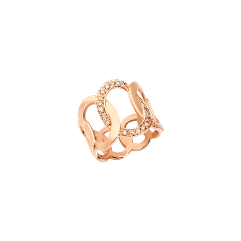 Pomellato Brera ring roodgoud met diamant - PAB9100 O7000 DBR00 - #2 Pomellato Brera ring roodgoud met diamant - PAB9100 O7000 DBR00 - #2