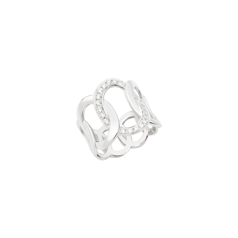 Pomellato Brera ring witgoud met diamant - PAB9100 O2WHR DB000 - #2 Pomellato Brera ring witgoud met diamant - PAB9100 O2WHR DB000 - #2