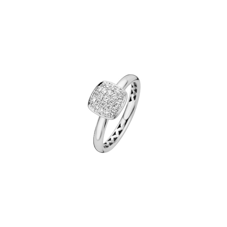 Tirisi Jewelry Amsterdam Stackables ring witgoud met diamant - TR1112DW - #2 Tirisi Jewelry Amsterdam Stackables ring witgoud met diamant - TR1112DW - #2