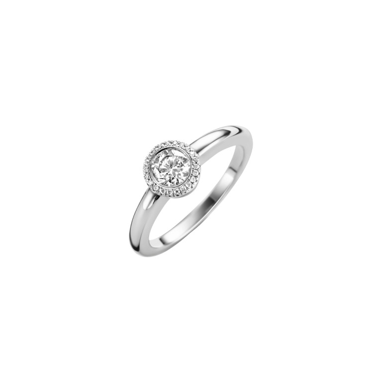 witgoud entourage ring met diamant SC Highlights Diamonds - #2 witgoud entourage ring met diamant SC Highlights Diamonds - #2