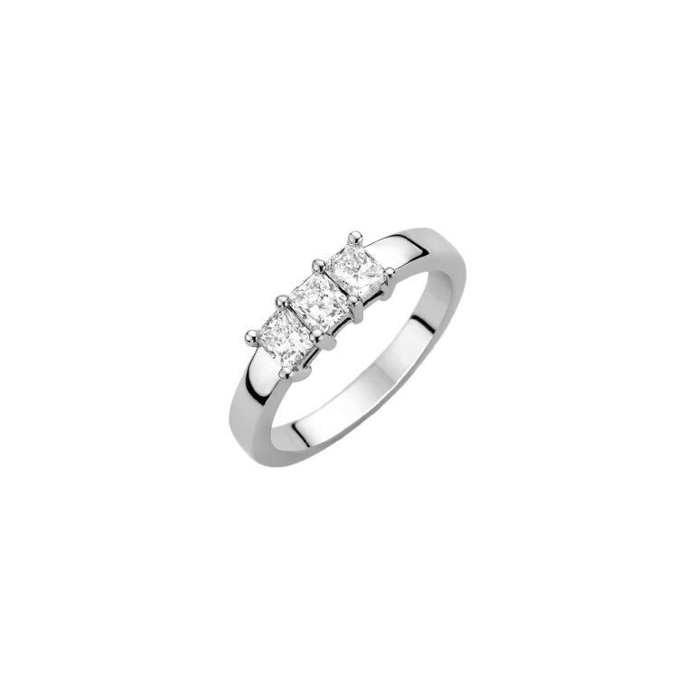 witgoud alliance ring met diamant Schaap en Citroen Diamonds - #2 witgoud alliance ring met diamant Schaap en Citroen Diamonds - #2