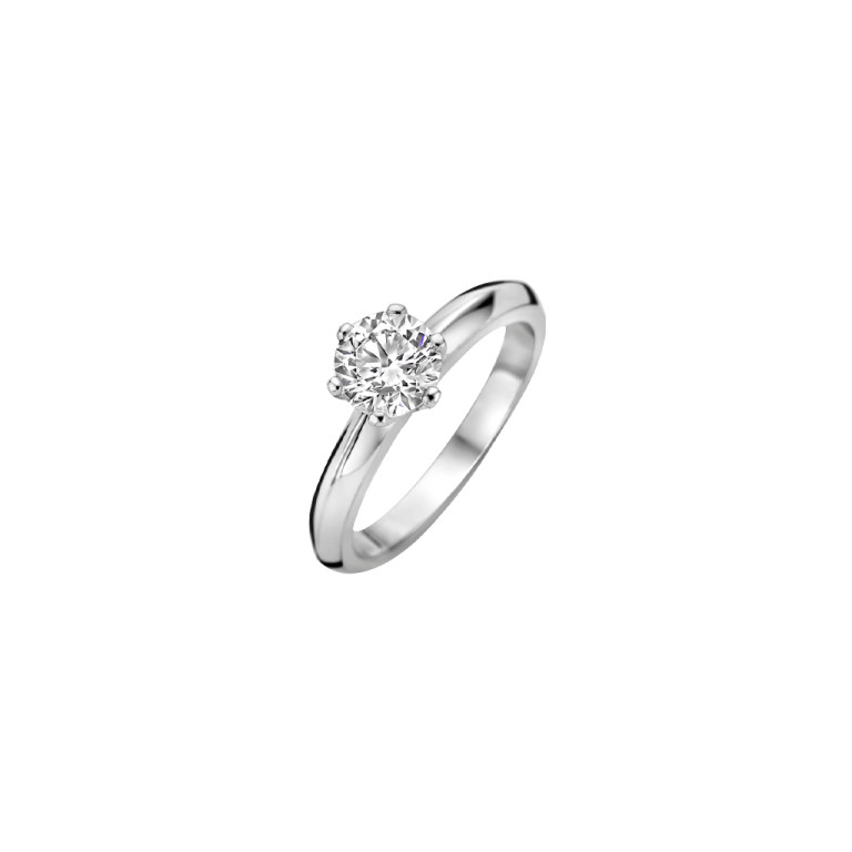 witgoud solitair ring met diamant SC Highlights Diamonds - #2 witgoud solitair ring met diamant SC Highlights Diamonds - #2