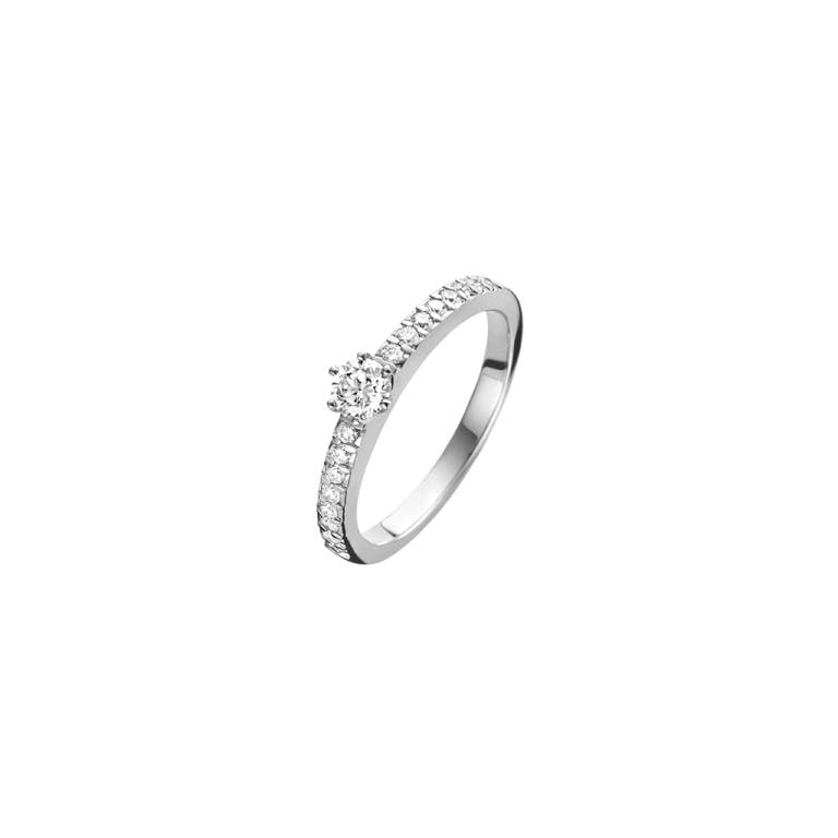 witgoud solitair ring met diamant Schaap en Citroen Diamonds