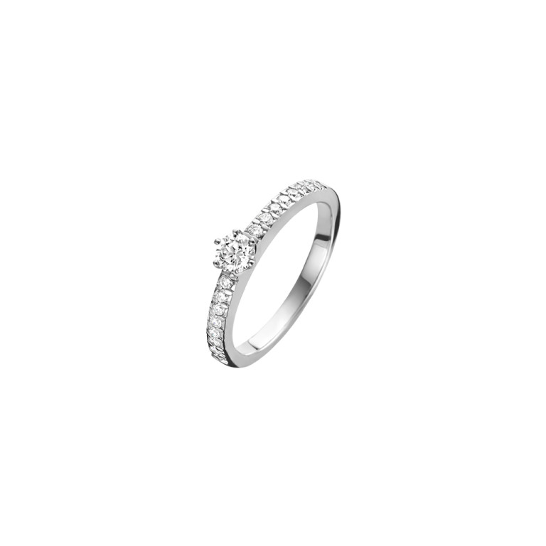 witgoud solitair ring met diamant Schaap en Citroen Diamonds - #3 witgoud solitair ring met diamant Schaap en Citroen Diamonds - #3