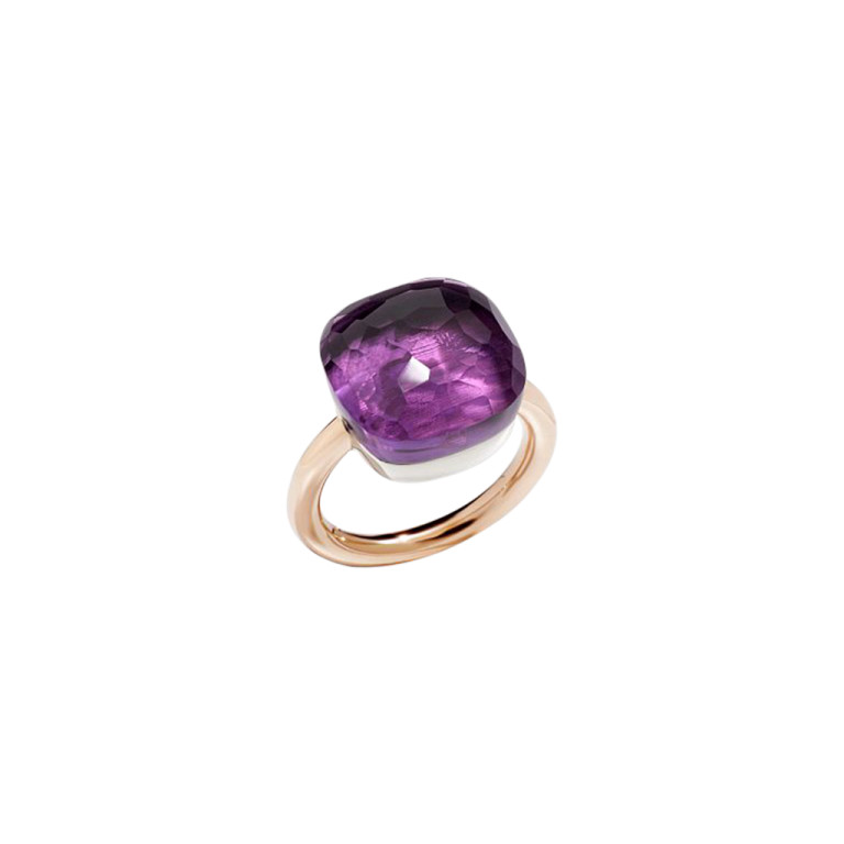 Pomellato Nudo Assoluto ring rosé/wit goud met Amethist - PAB7042 O6000 000OI - #2 Pomellato Nudo Assoluto ring rosé/wit goud met Amethist - PAB7042 O6000 000OI - #2