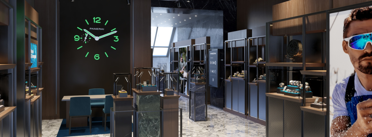 Panerai onthult de signature design- elementen van haar nieuwe boutique in Amsterdam