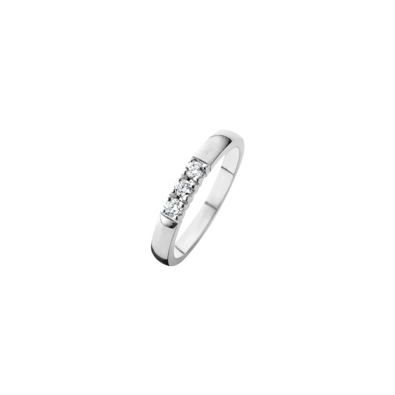 witgoud alliance ring met diamant Schaap en Citroen Diamonds - #2 witgoud alliance ring met diamant Schaap en Citroen Diamonds - #2