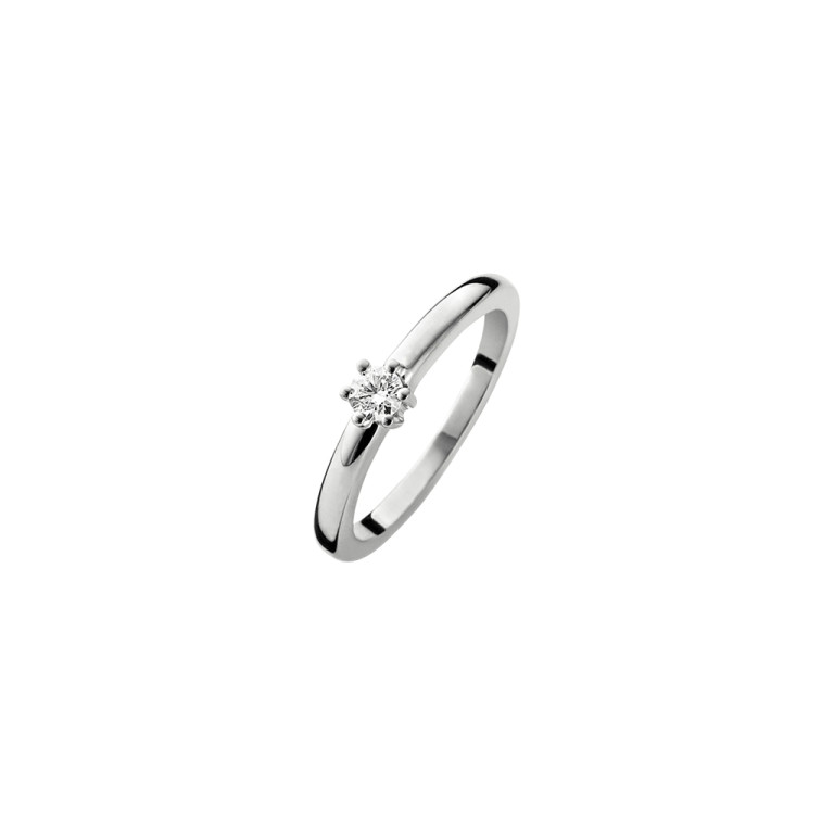 witgoud solitair ring met diamant Schaap en Citroen Diamonds - #2 witgoud solitair ring met diamant Schaap en Citroen Diamonds - #2