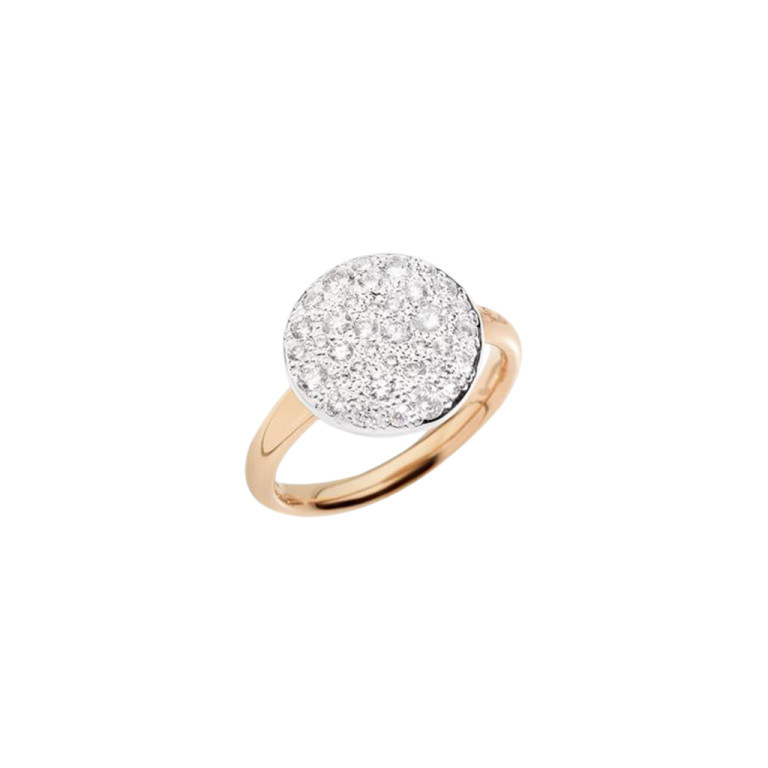 Pomellato Sabbia ring roodgoud met diamant - PAB2040 O7000 DB000 - #2 Pomellato Sabbia ring roodgoud met diamant - PAB2040 O7000 DB000 - #2