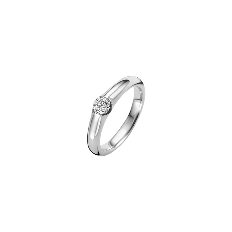 witgoud solitair ring met diamant Schaap en Citroen Diamonds - #2 witgoud solitair ring met diamant Schaap en Citroen Diamonds - #2