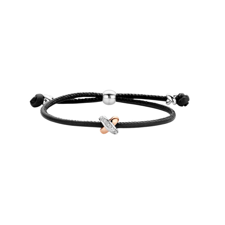 Tirisi Moda Kisses armband roodgoud met diamant - TM2133BL(2P) - #2 Tirisi Moda Kisses armband roodgoud met diamant - TM2133BL(2P) - #2