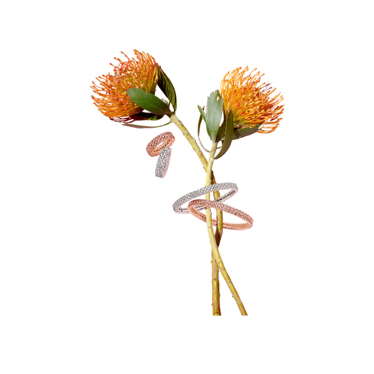 roodgoud flexibele armband met diamant SC Highlights Diamonds - #3 roodgoud flexibele armband met diamant SC Highlights Diamonds - #3