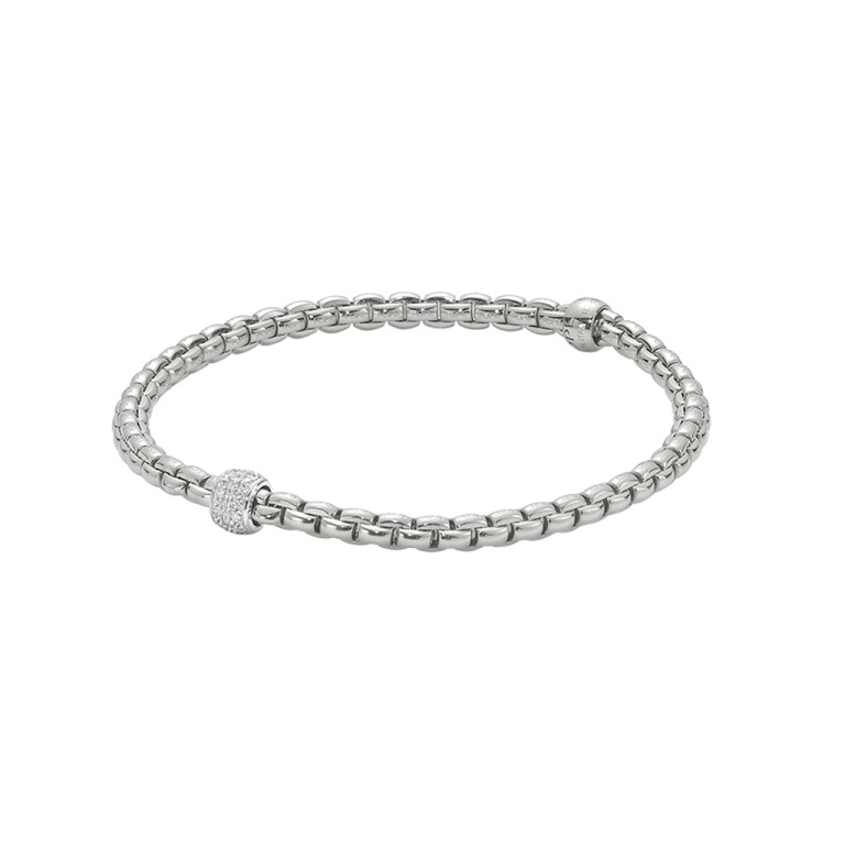 Fope Eka Tiny flexibele armband witgoud met diamant - 73301BX_PB_B_XBX_00S - #5 Fope Eka Tiny flexibele armband witgoud met diamant - 73301BX_PB_B_XBX_00S - #5
