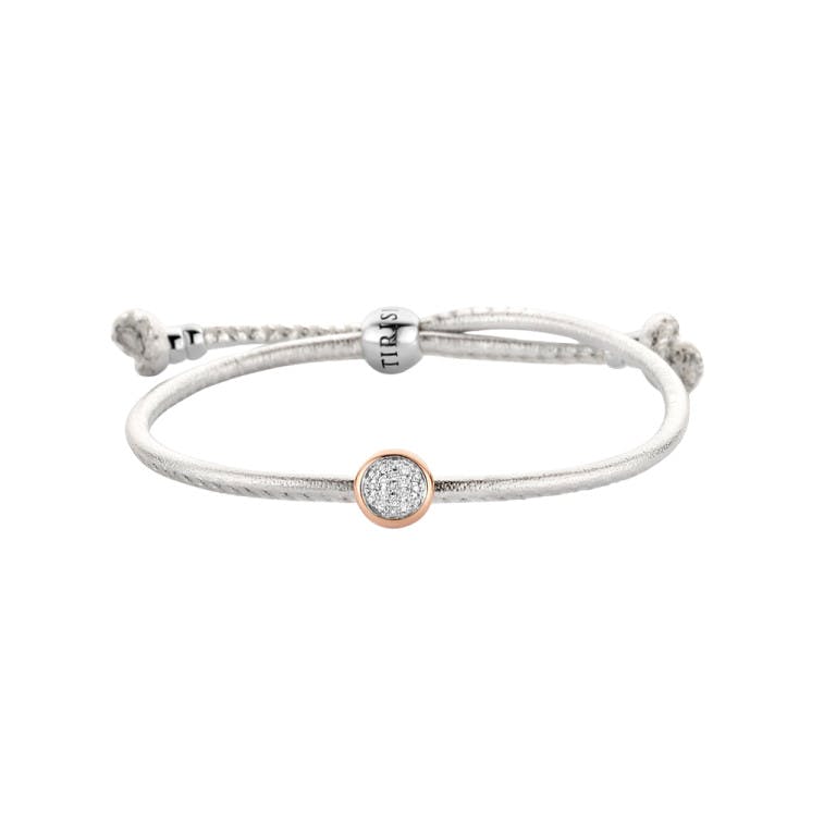 Tirisi Moda Studs armband roodgoud met diamant - undefined - #1