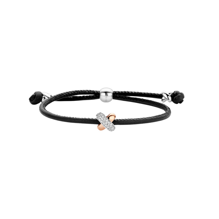 Tirisi Moda Kisses armband roodgoud met diamant - TM2134BL(2P) - #2 Tirisi Moda Kisses armband roodgoud met diamant - TM2134BL(2P) - #2