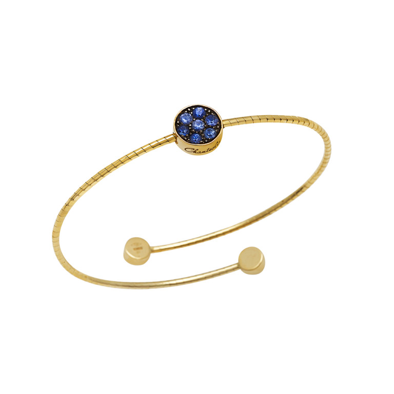 Chantecler Paillettes armband geelgoud met Saffier - 42314 - #4 Chantecler Paillettes armband geelgoud met Saffier - 42314 - #4