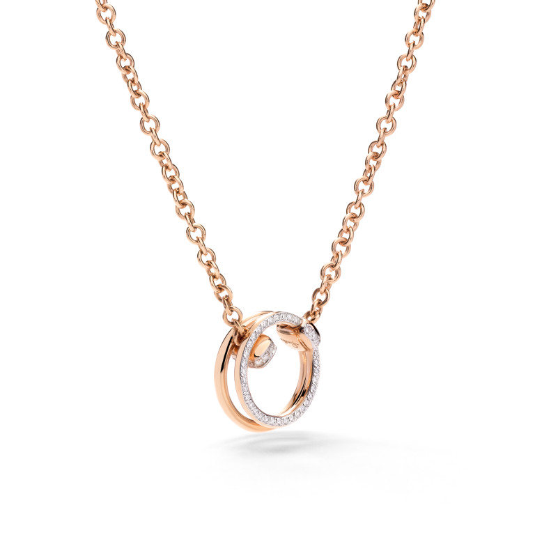 Pomellato Pomellato Together Colliers roodgoud met diamant - PCC4013 O7WHR DB000 - #4 Pomellato Pomellato Together Colliers roodgoud met diamant - PCC4013 O7WHR DB000 - #4