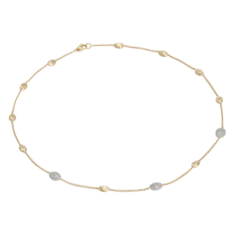 Marco Bicego Siviglia collier geel/wit goud met diamant - CB1838-E-B - #2 Marco Bicego Siviglia collier geel/wit goud met diamant - CB1838-E-B - #2
