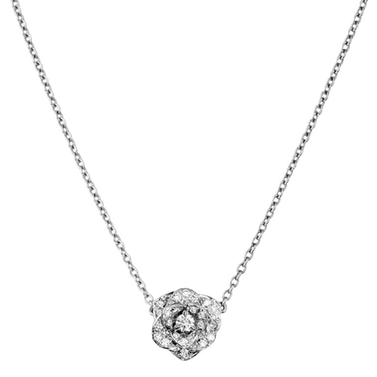 Piaget Rose collier met hanger witgoud met diamant - undefined - #1