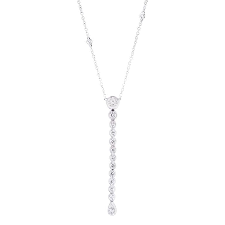 witgoud collier met hanger met diamant Schaap en Citroen Diamonds