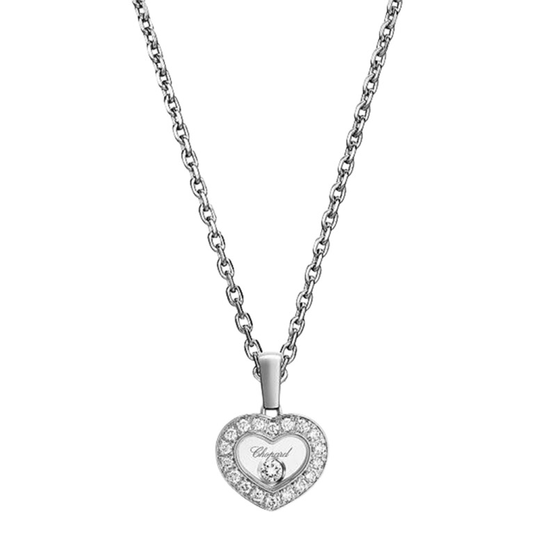 Chopard Happy Diamonds Icons Heart collier met hanger witgoud met diamant - 79A054-1201 - #2 Chopard Happy Diamonds Icons Heart collier met hanger witgoud met diamant - 79A054-1201 - #2
