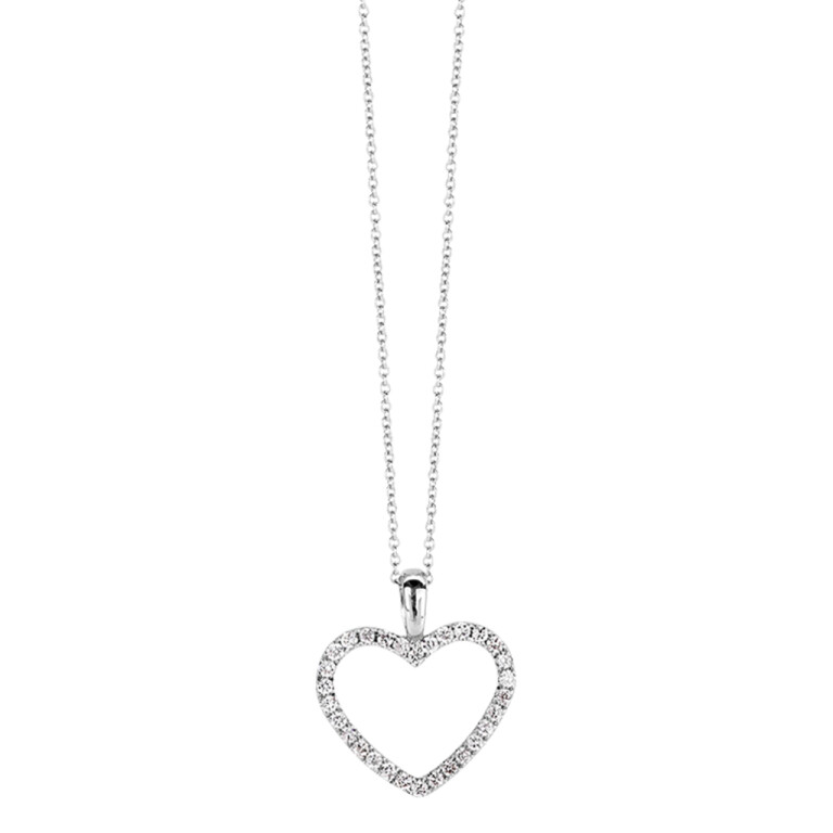 witgoud collier met hanger met diamant Schaap en Citroen Diamonds - #2 witgoud collier met hanger met diamant Schaap en Citroen Diamonds - #2