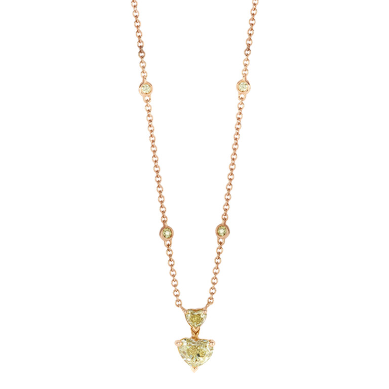 roodgoud collier met hanger met diamant SC Highlights Diamonds - #2 roodgoud collier met hanger met diamant SC Highlights Diamonds - #2