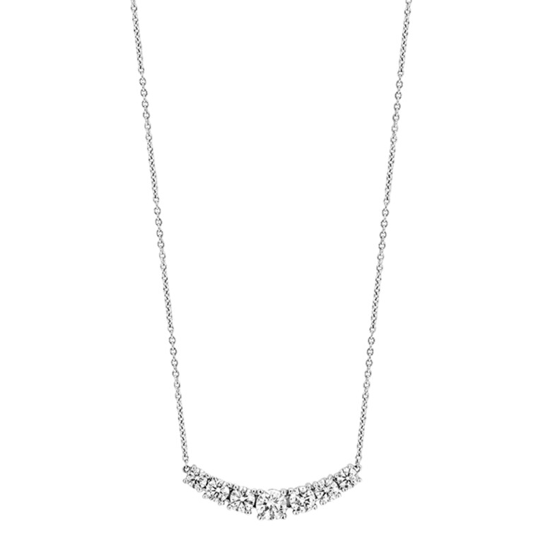 witgoud collier met hanger met diamant SC Highlights Diamonds - #2 witgoud collier met hanger met diamant SC Highlights Diamonds - #2