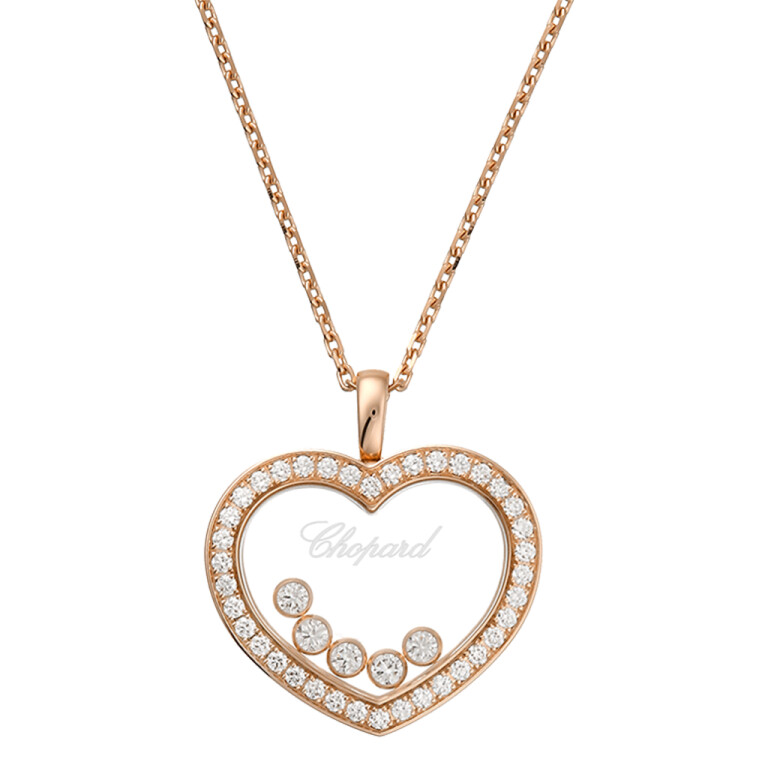 Chopard Happy Diamonds Icons Heart collier met hanger roodgoud met diamant - 79A039-5201 - #3 Chopard Happy Diamonds Icons Heart collier met hanger roodgoud met diamant - 79A039-5201 - #3