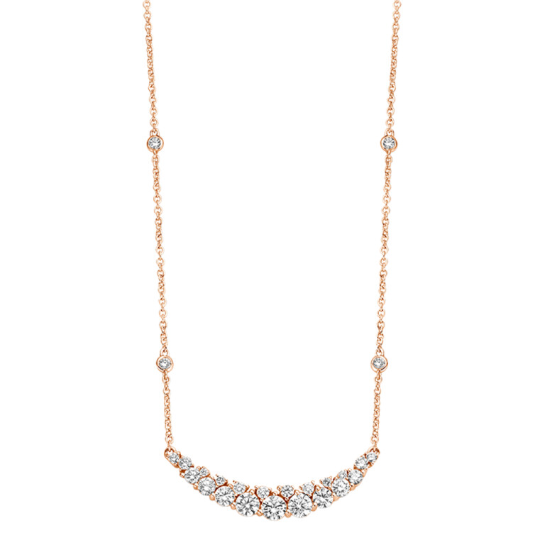roodgoud collier met hanger met diamant SC Highlights Diamonds - #2 roodgoud collier met hanger met diamant SC Highlights Diamonds - #2