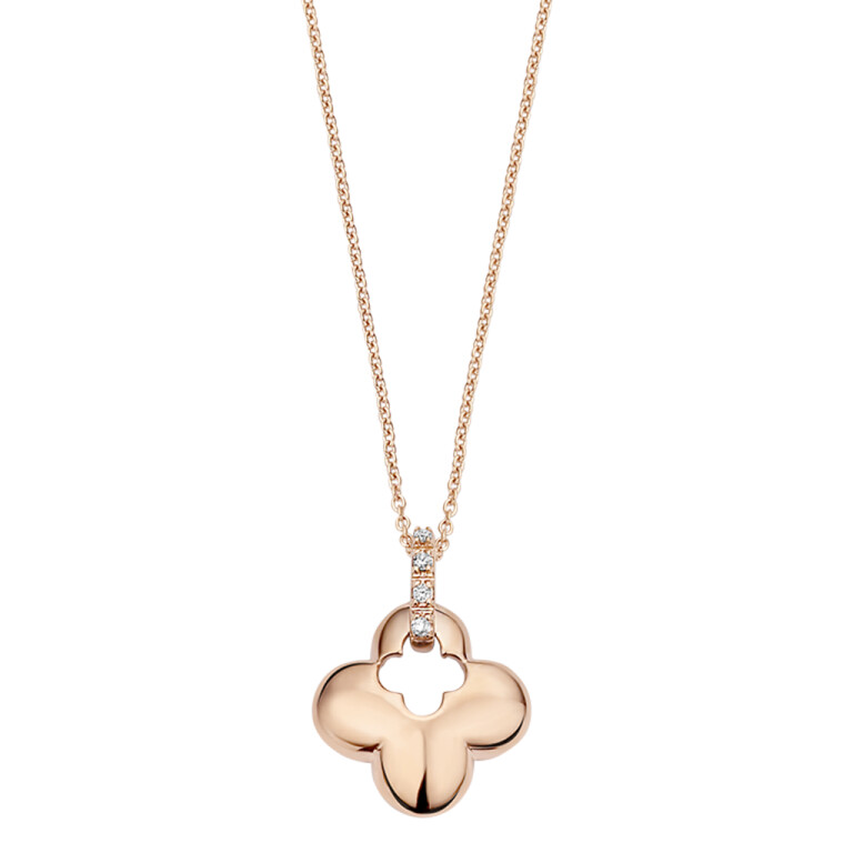 roodgoud collier met hanger met diamant Schaap en Citroen Diamonds - #2 roodgoud collier met hanger met diamant Schaap en Citroen Diamonds - #2