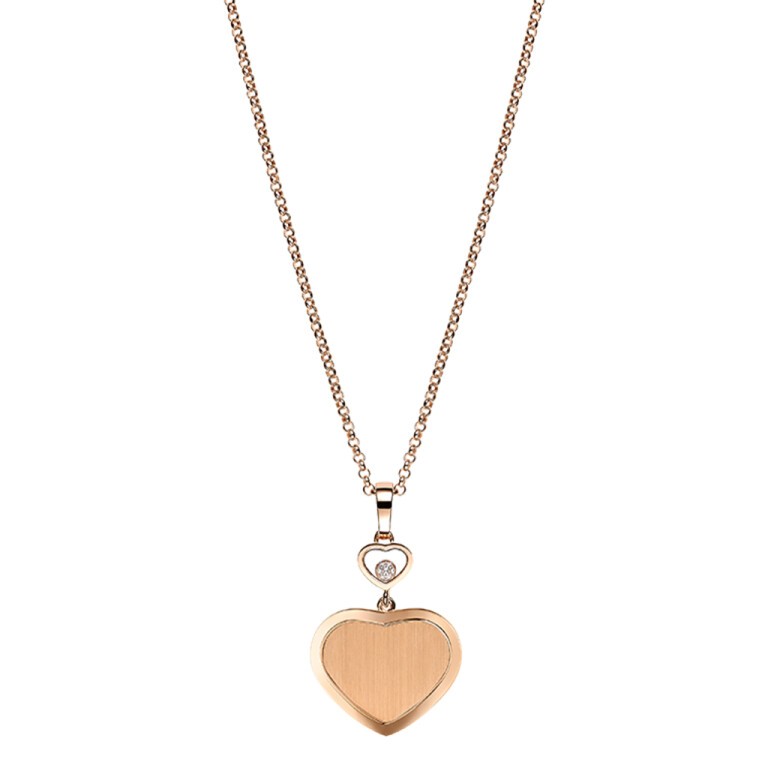 Chopard Happy Diamonds Happy Hearts 007 collier met hanger roodgoud met diamant - 79A007-5021 - #2 Chopard Happy Diamonds Happy Hearts 007 collier met hanger roodgoud met diamant - 79A007-5021 - #2