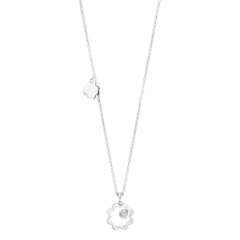 witgoud collier met hanger met diamant Schaap en Citroen Diamonds - #2 witgoud collier met hanger met diamant Schaap en Citroen Diamonds - #2