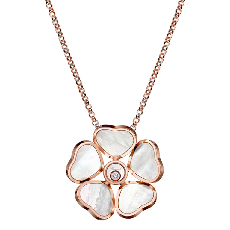 Chopard Happy Diamonds Happy Hearts Flowers collier met hanger roodgoud met diamant - 79A085-5301 - #3 Chopard Happy Diamonds Happy Hearts Flowers collier met hanger roodgoud met diamant - 79A085-5301 - #3