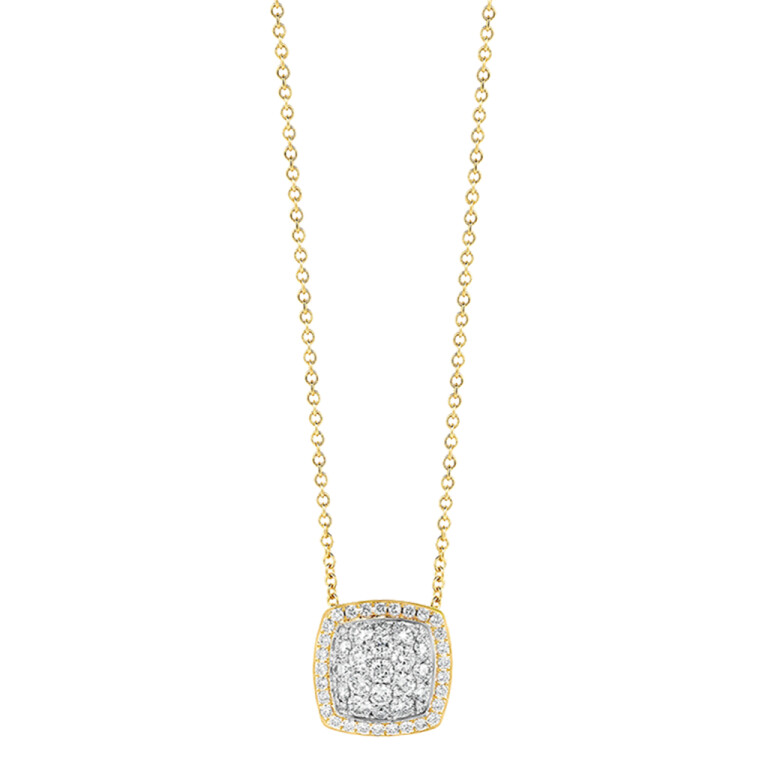 Tirisi Jewelry Milano Exclusive Colliers geel/wit goud met diamant - TP9177D(2T) - #2 Tirisi Jewelry Milano Exclusive Colliers geel/wit goud met diamant - TP9177D(2T) - #2