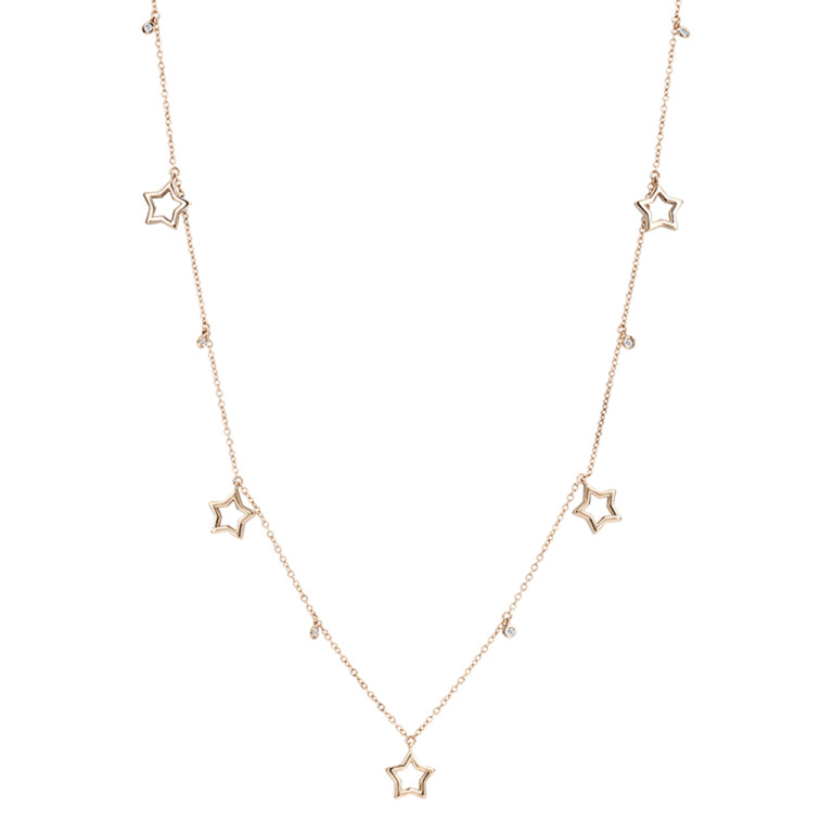 roodgoud collier met diamant Schaap en Citroen Diamonds - #2 roodgoud collier met diamant Schaap en Citroen Diamonds - #2