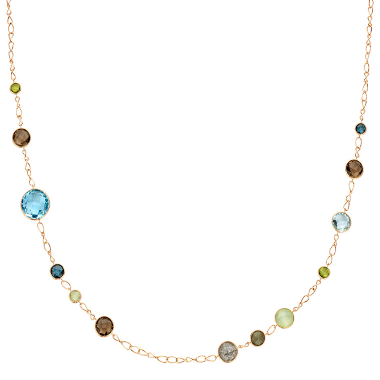 geelgoud collier met Diversen Schaap en Citroen Colours - #4 geelgoud collier met Diversen Schaap en Citroen Colours - #4