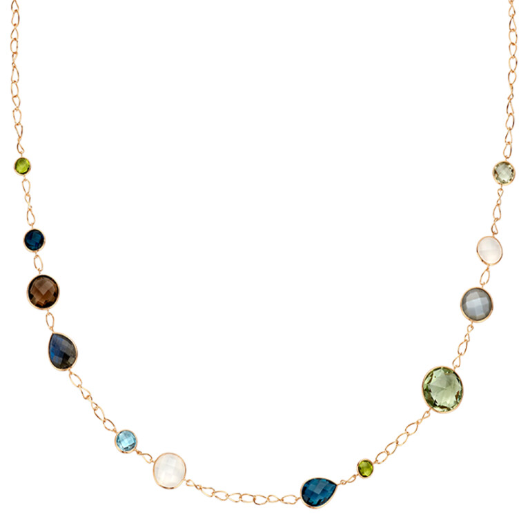 roodgoud collier met Diversen Schaap en Citroen Colours - #3 roodgoud collier met Diversen Schaap en Citroen Colours - #3