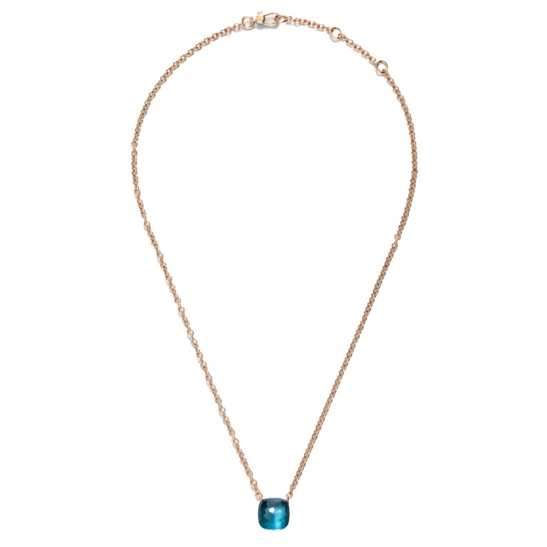 Pomellato Nudo collier met hanger rosé/wit goud met London topaas - PCB6010 O6000 000TL - #2 Pomellato Nudo collier met hanger rosé/wit goud met London topaas - PCB6010 O6000 000TL - #2