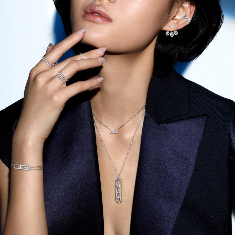 Messika Move 10th collier met hanger witgoud met diamant - 10032-WG - #4 Messika Move 10th collier met hanger witgoud met diamant - 10032-WG - #4