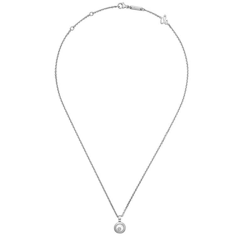 Chopard Happy Diamonds Icons Round collier met hanger witgoud met diamant - 79A017-1001 - #2 Chopard Happy Diamonds Icons Round collier met hanger witgoud met diamant - 79A017-1001 - #2