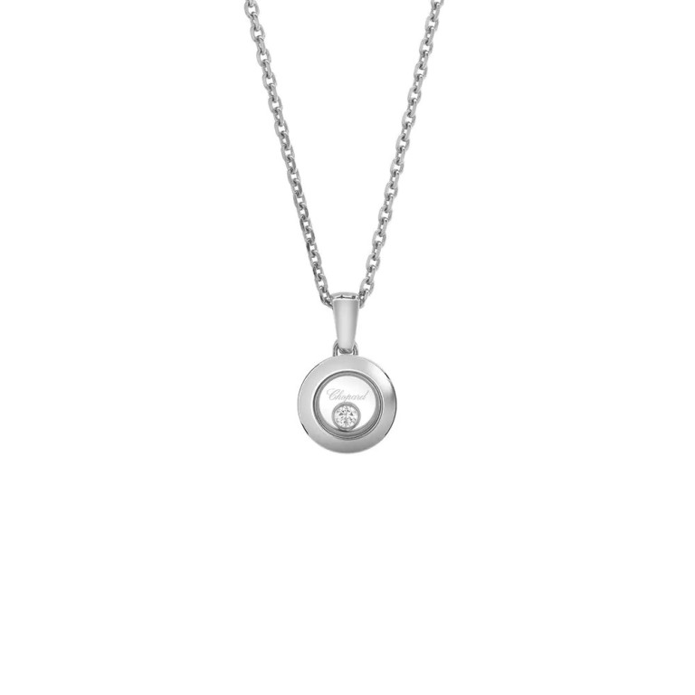 Chopard Happy Diamonds Icons Round collier met hanger witgoud met diamant - 79A017-1001 - #3 Chopard Happy Diamonds Icons Round collier met hanger witgoud met diamant - 79A017-1001 - #3