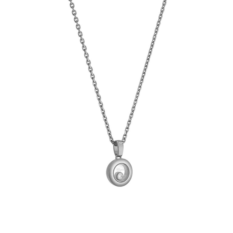 Chopard Happy Diamonds Icons Round collier met hanger witgoud met diamant - 79A017-1001 - #4 Chopard Happy Diamonds Icons Round collier met hanger witgoud met diamant - 79A017-1001 - #4